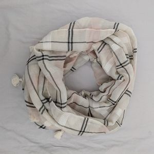 Plaid infinity scarf